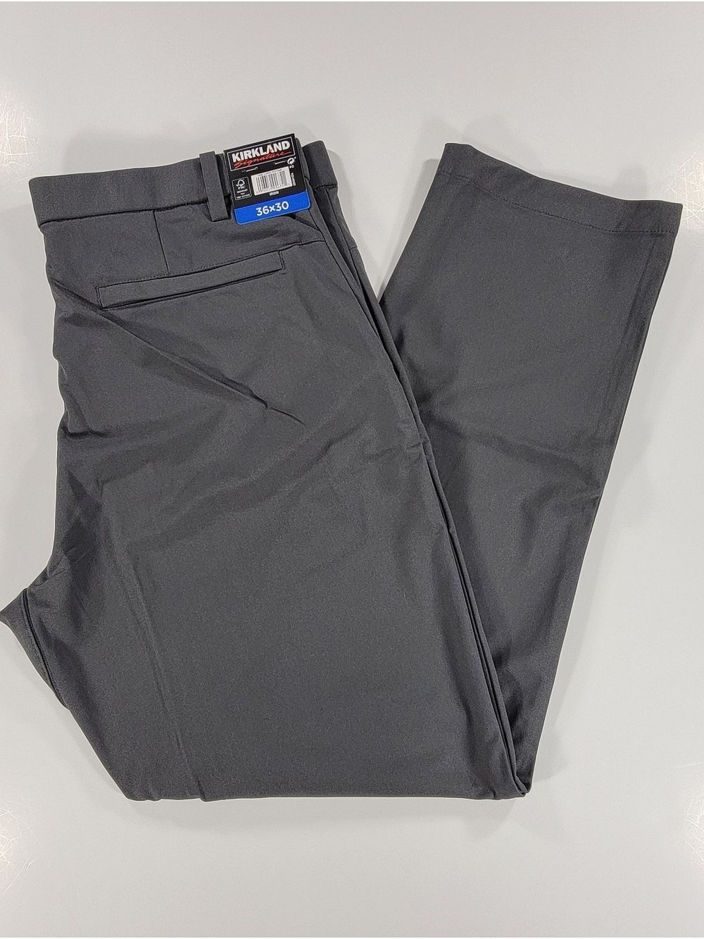 NEW Kirkland Signature Men's Stretch Performance Pants Iron Gray 36x30 NWT Golf
